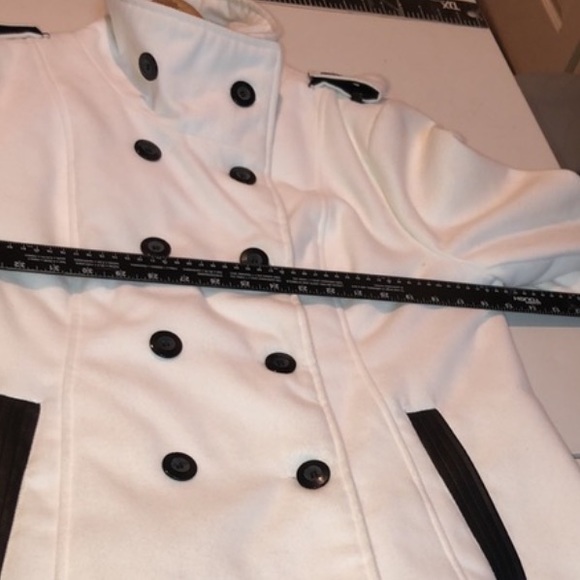 BCD size XL winter white 3/4 length length double breasted winter coat - Picture 12 of 13